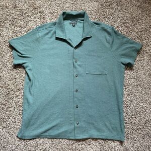 Toad&Co Men’s Framer Short Sleeve Organic Cotton Blend Button Down Shirt